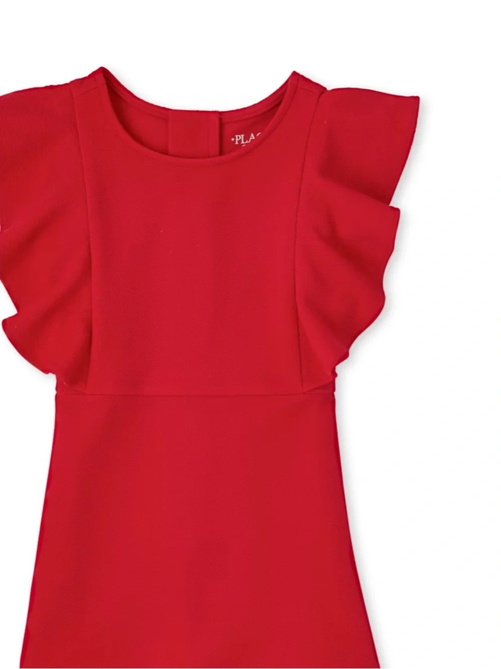 The Children's Place Girls Short Sleeve Knit Jacquard Ruffle Dress NWT Size 6n